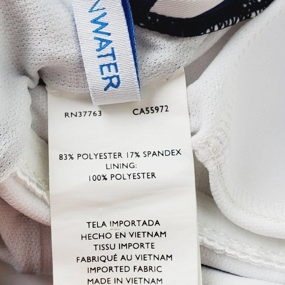 Cleanwater Geometric Slimming Deep Cut Swimsuit - Picture 5 of 6